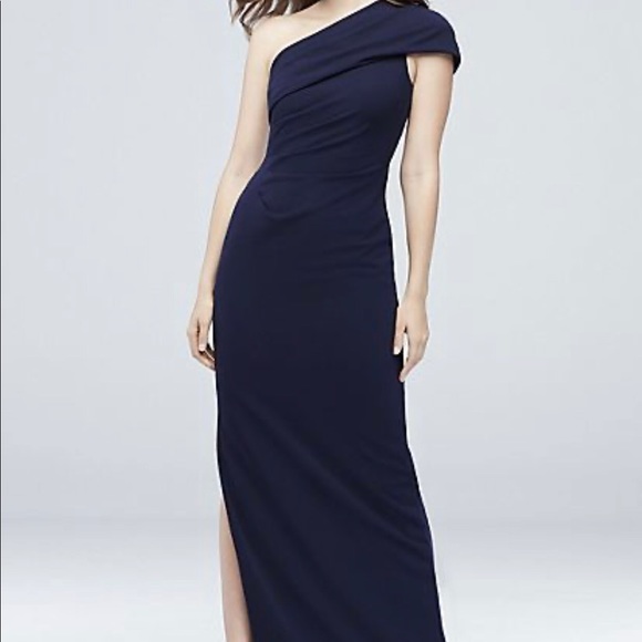 David's Bridal Dresses & Skirts - 🔥Ruched One-Shoulder Stretch Crepe Bridesmaids🔥